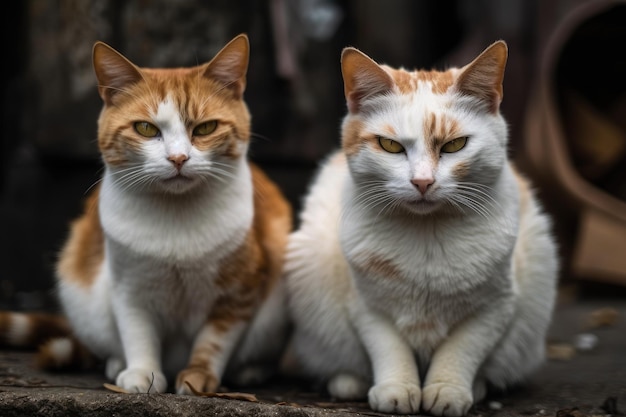 野良猫のつがい