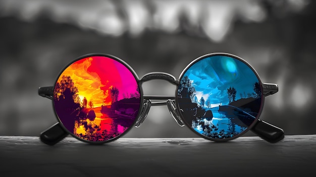 a pair of sunglasses with the words mountains on them