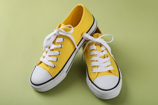 cute yellow sneakers