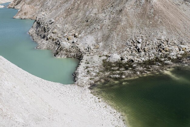 Pairing of two chalk quarries old and new quarries