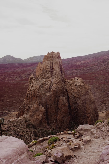 Paisaje natural en el teide tenerife