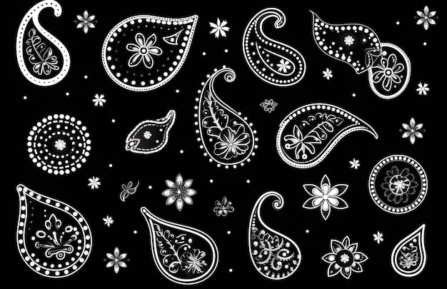 Paisley kunst patroon paisley vector print zentangle paisley patroon ontwerp paisley vector paisley pat