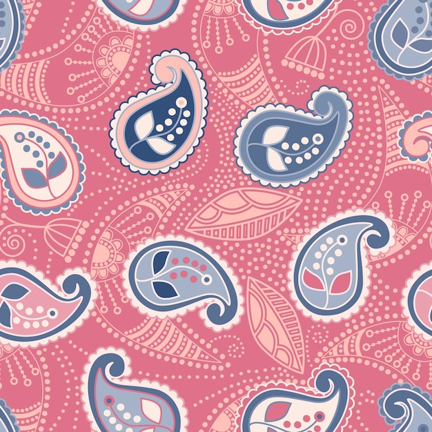 Photo paisley seamless pattern