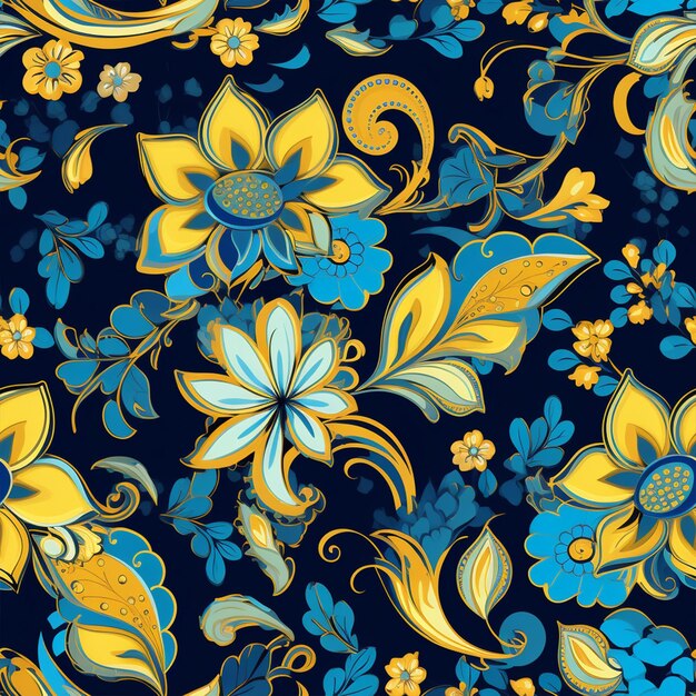 Paisleys seamless pattern