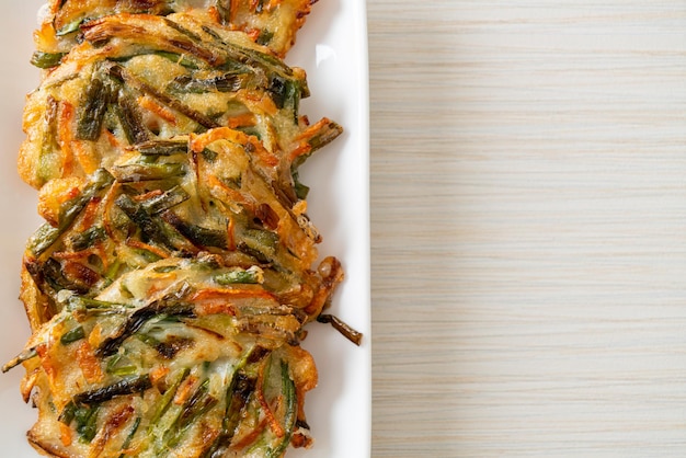 Pajeon or Korean pancake or Korean pizza