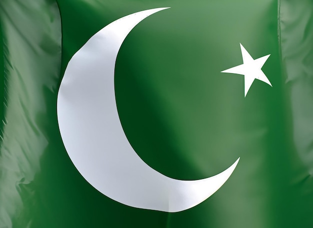 Pakistaanse vlag op maan en ster 14 augustus