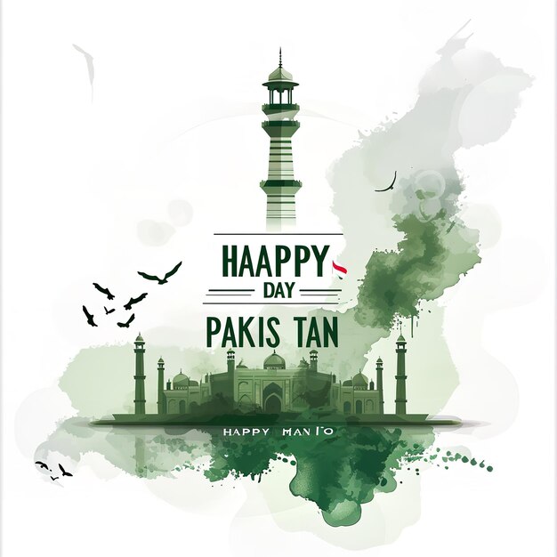 Pakistan day celebration and Pakistan miner design Ai generative