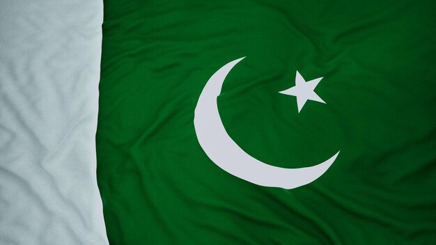 Pakistan flag 3d cloth texture