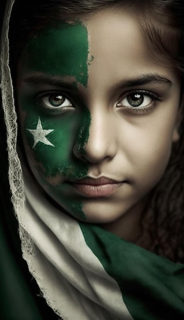 Pakistan onafhankelijkheidsdag portret van pakistaanse volk 14 augustus ai imae