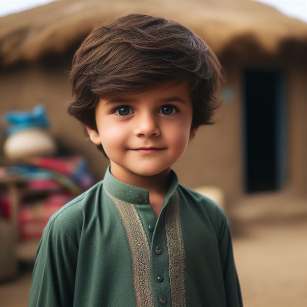 Пакистанцы с голубоглазыми глазами очарование захватывающее изображение захватывает привлекательность культурного разнообразия