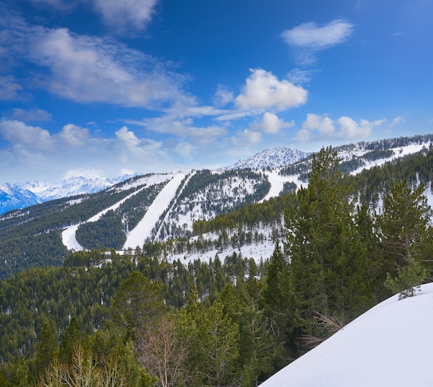 Pal ski resort in Andorra Pyrenees