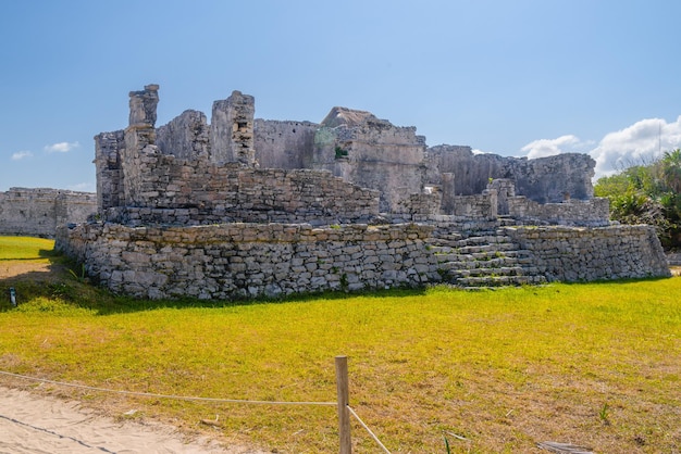 Palace 25 Mayan Ruins in Tulum Riviera Maya Yucatan Caribbean Sea Mexico