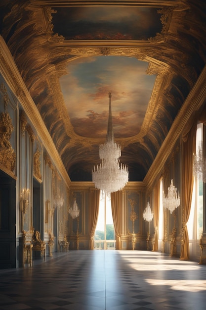 Фото Фон здания архитектуры версальского дворца