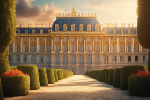 Photo palace of versaille architecture building background