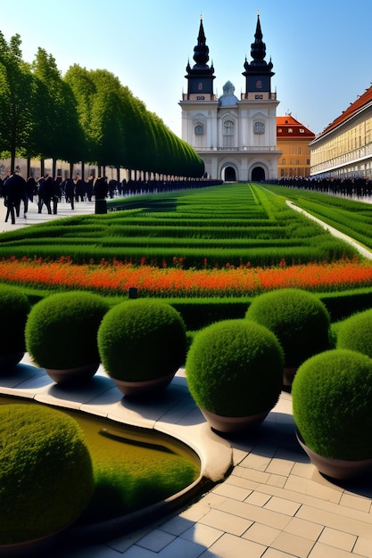 Palace of Versaille Background Ai Generate