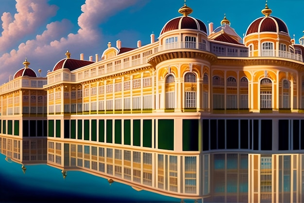 Palace of Versaille Background Ai Generate