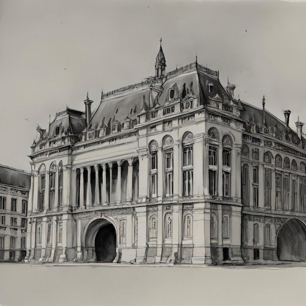 Palace of Versailles Ancient Architecture Painting