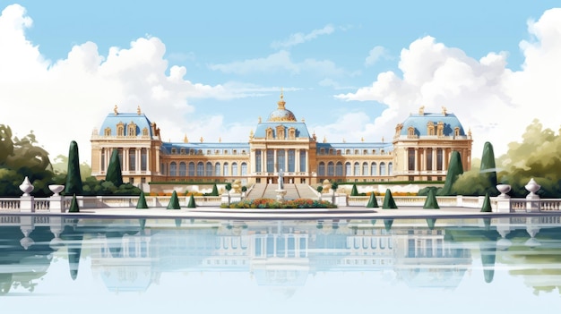 Palace of Versailles illustration