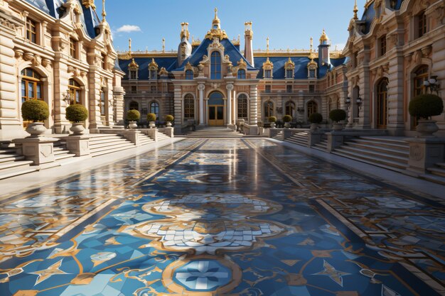 Foto palazzo di versailles a parigi, francia