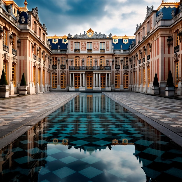 Богатый интерьер Версальского дворца