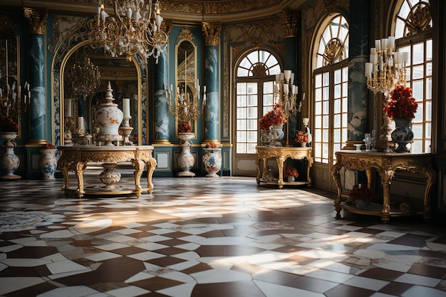 Версальский дворец Вид изнутри