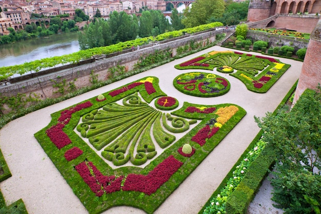 Palais de la Berbie-tuinen in Albi Tarn Frankrijk