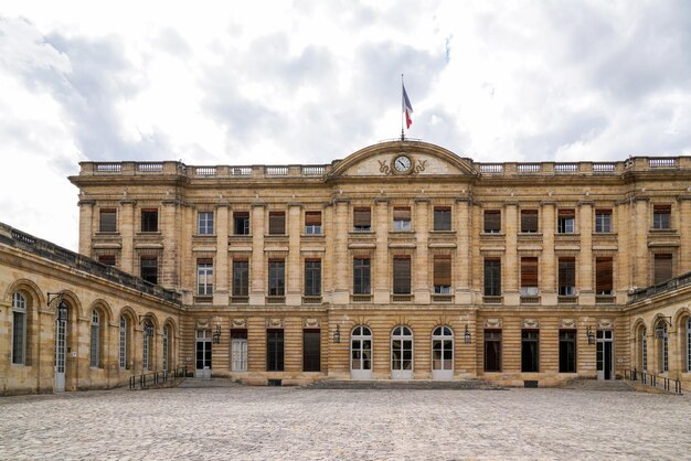 Palais Rohan historical building now City Hall of Bordeaux in France