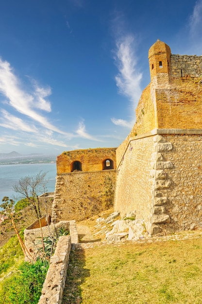 Palamidi fort op de heuvel nafplio