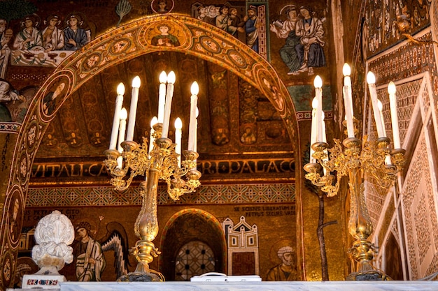 Palatina Chapel in Norman Palace Catholic Church in Palermo