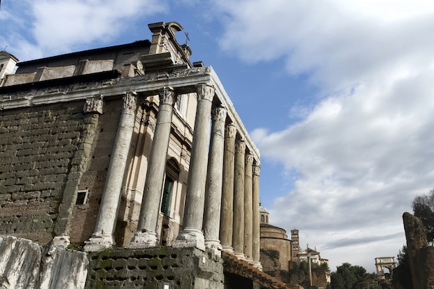 Foto rovine del palatino a roma, italia