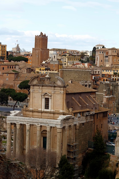 Palatinuuïnes in rome, italië