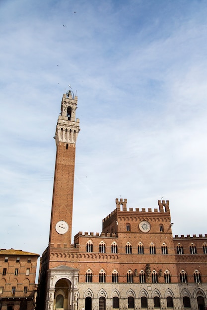 Palazzo Publico and Torre del Mangia in Siena, Italy