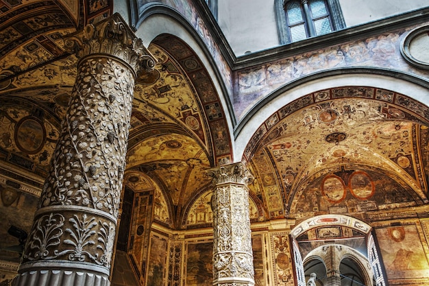 Palazzo Vecchio-binnenplaats in Florence