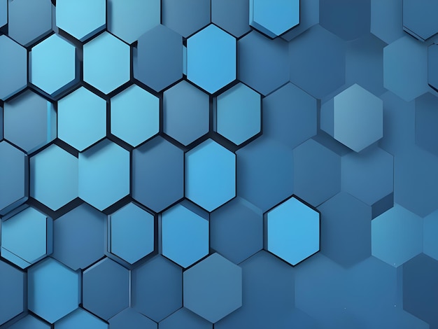 Pale blue hexa polygon Background