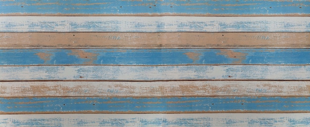 Foto tavole di legno azzurro e bianco