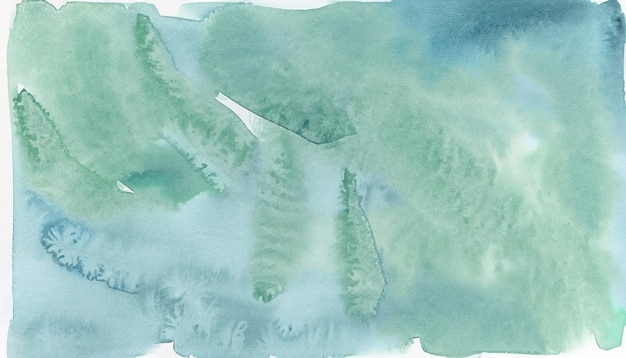 Pale gray blue green abstract watercolor drawing sage green color art background for design