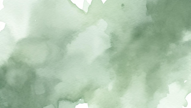 Pale gray blue green abstract watercolor drawing