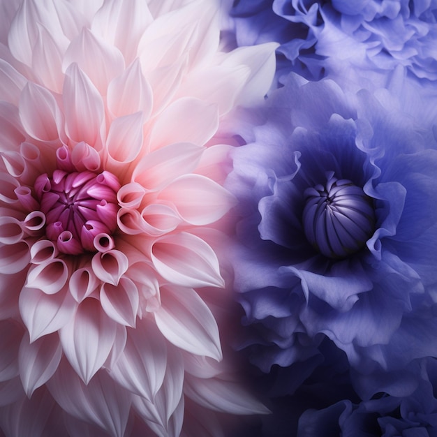 Pale pink vs deep indigo high quality ultra hd 8k hdr