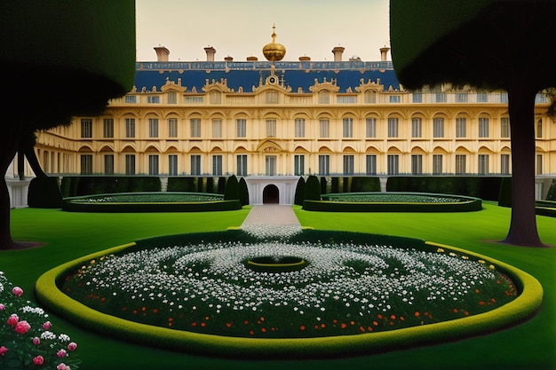 Paleis van Versailles Achtergrond Ai Generate