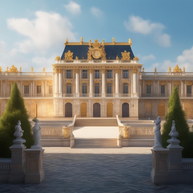 Paleis van Versailles architectuur gebouw achtergrond
