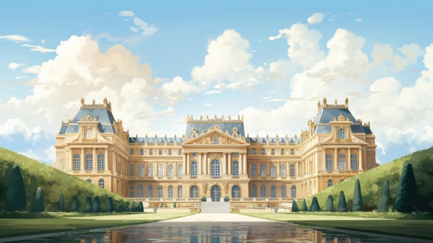 Paleis van Versailles illustratie