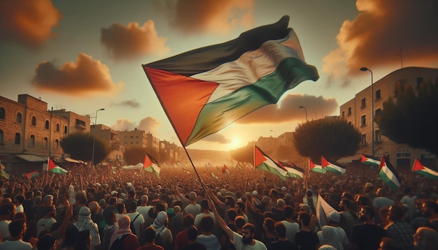 Palestina ai image Vlag van Palestina