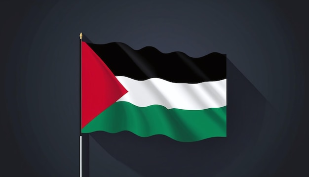 Photo palestine flag illustration