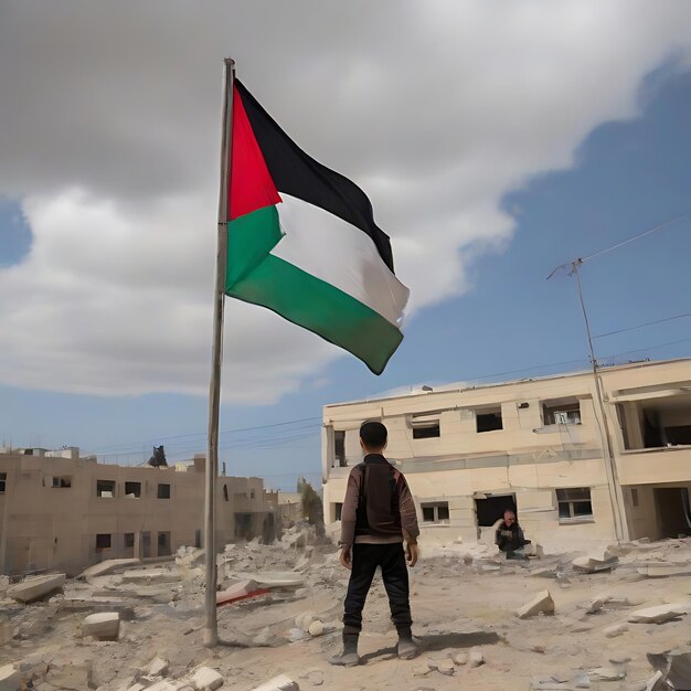パレスチナ国旗 AI