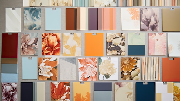 Photo palette interior designer swatches