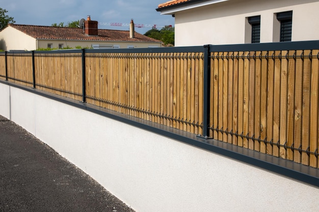 Palisade new wooden modern panel fence for home protect garden fender house