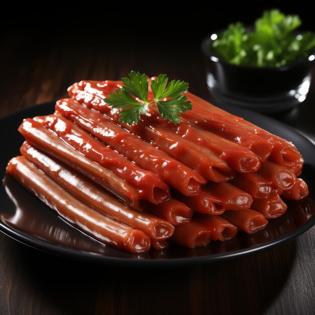 Photo palitos de cangrejo crab sticks made from surimi often served as a popular appetizer or snack