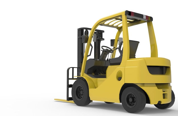 Pallet heftruck 3d illustratie afbeelding