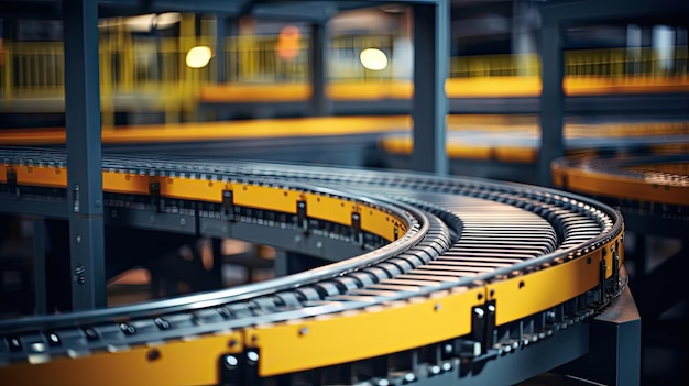 Foto cintura trasportatrice per macchine per pallet