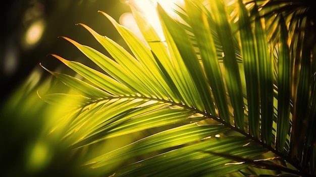 Palm blad close-up